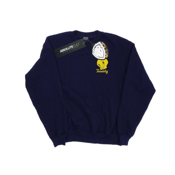 Looney Tunes Herr Tweety Pie Head Sweatshirt XL Marinblå Navy Blue XL