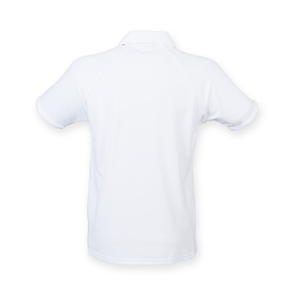 Finden & Hales Herr Piped Performance Sports Polo Shirt M Vit White/White M