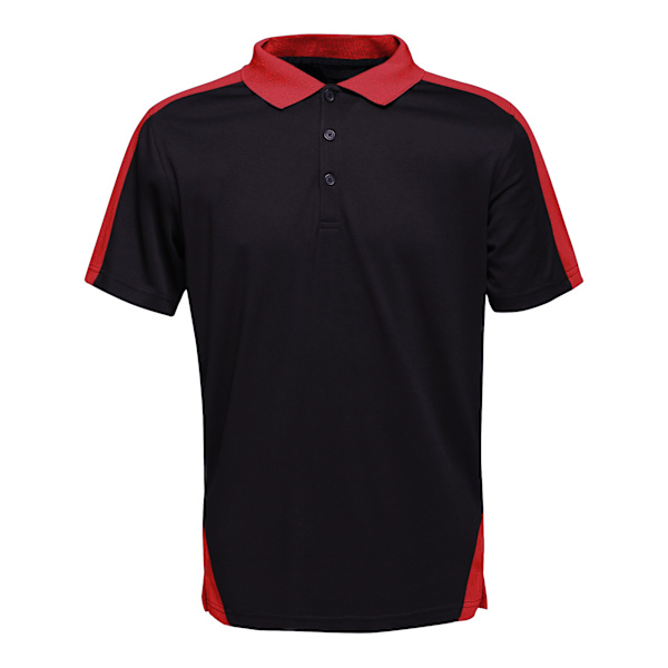 Regatta Contrast Coolweave Pique Poloskjorta XS Svart/Klassisk Röd Black/Classic Red XS