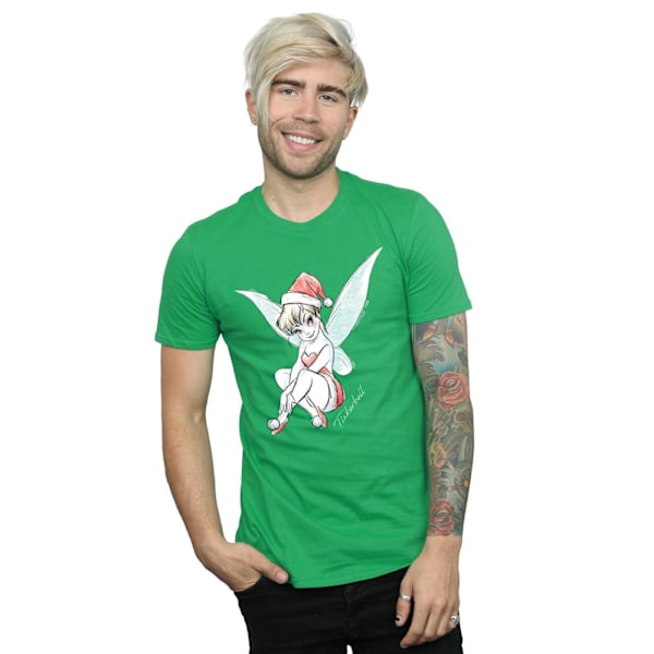 Disney Mens Tinkerbell Christmas Fairy T-Shirt L Irish Green Irish Green L