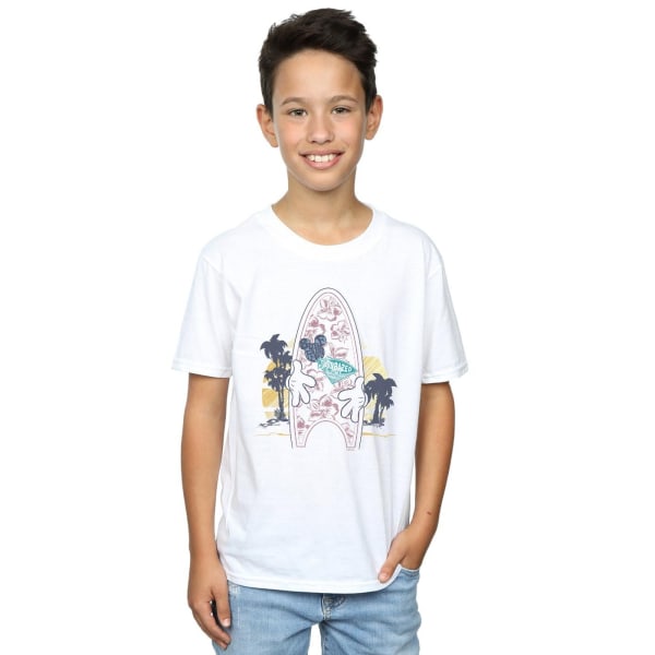 Disney Boys Musse Pigg Surf Fever T-shirt 9-11 år Vit White 9-11 Years