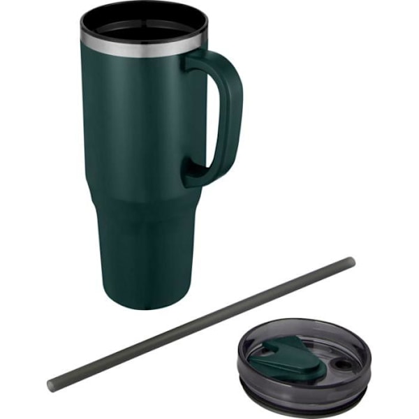Melbourne 1200ml Mug med Sugrör Storlek: One Size Grön Flash Green Flash One Size
