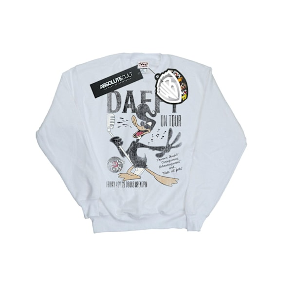 Looney Tunes Dam/Dam Daffy Duck Konsertsweatshirt XL Vit White XL