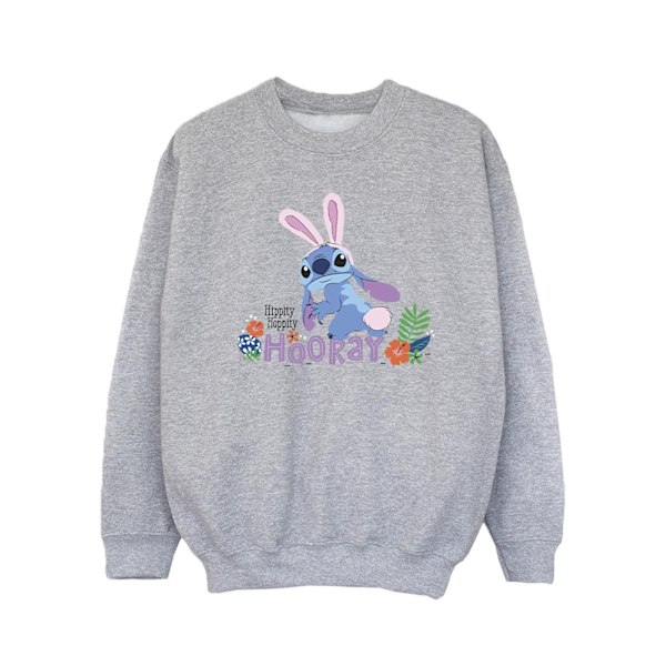 Disney Girls Lilo & Stitch Hippity Hop Stitch Sweatshirt 5-6 år Sports Grey 5-6 Years