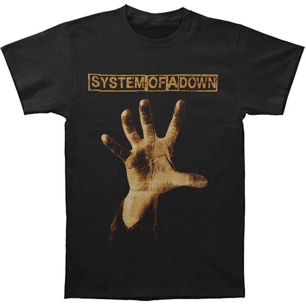 System Of A Down Unisex Vuxen Hand T-Shirt XXL Svart Black XXL