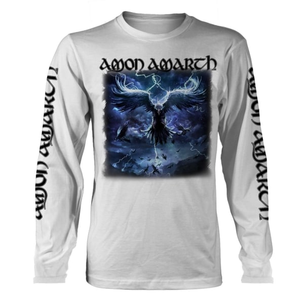 Amon Amarth Unisex Vuxen Raven´s Flight Långärmad T-shirt M White M