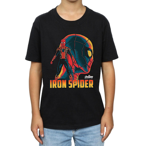 Avengers Infinity War Boys Iron Spider Karaktär T-shirt 7-8 år Black 7-8 Years