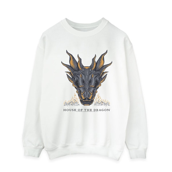 Game Of Thrones: House Of The Dragon Herr Dragon Flames Sweatshirt White 4XL