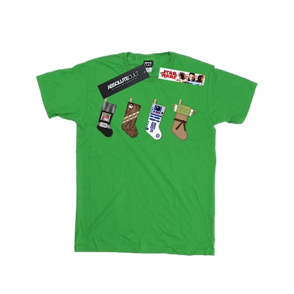 Star Wars Boys Julstrumpor T-shirt 3-4 år Irländsk Grön Irish Green 3-4 Years
