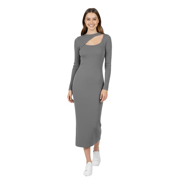 Jack Wills Dam Slash Neck Långärmad Bodycon-klänning Khaki 8 UK