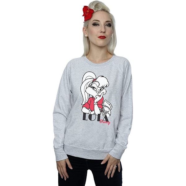 Looney Tunes Dam/Damer Klassisk Lola Bunny Heather Sweatshirt Heather Grey XL