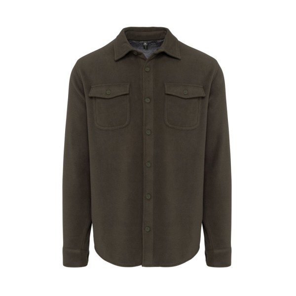 Kariban Herr Sherpa Fodrad Fleece Overshirt M Mörk Khaki/Storm G Dark Khaki/Storm Grey M