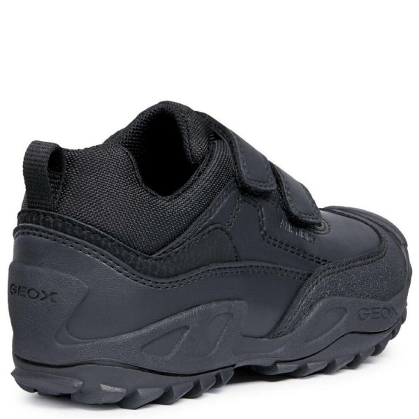 Geox Boys New Savage Abx Läder Sneakers 1 UK Svart Black 1 UK