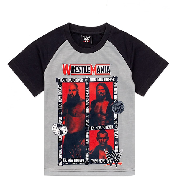 WWE Boys Characters Lång Pyjamas Set 7-8 År Grå/Svart Grey/Black 7-8 Years