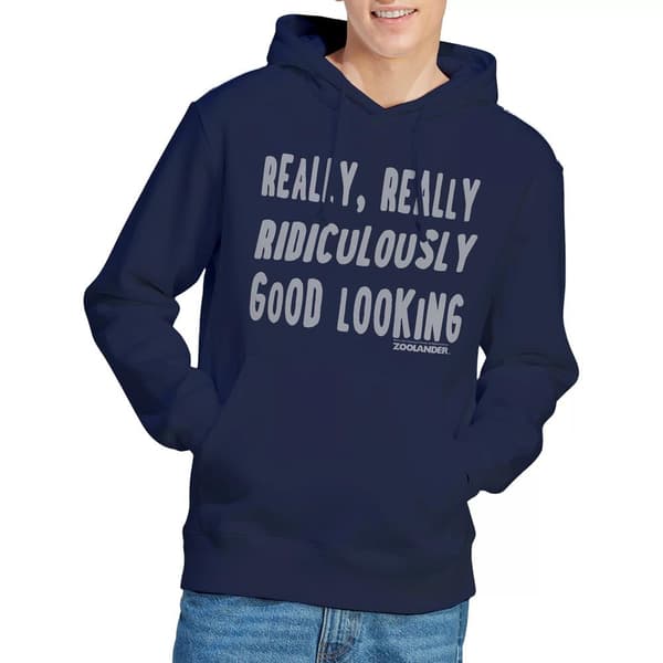 Zoolander Herr Derek Zoolander Hoodie M Marinblå Navy M