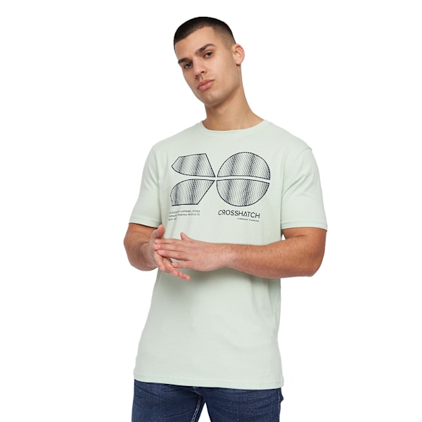 Crosshatch Sneepy T-shirt för män (5-pack) L Marinblå/Salvia/Grå/Blå Navy/Sage/Grey/Blue/Cream L