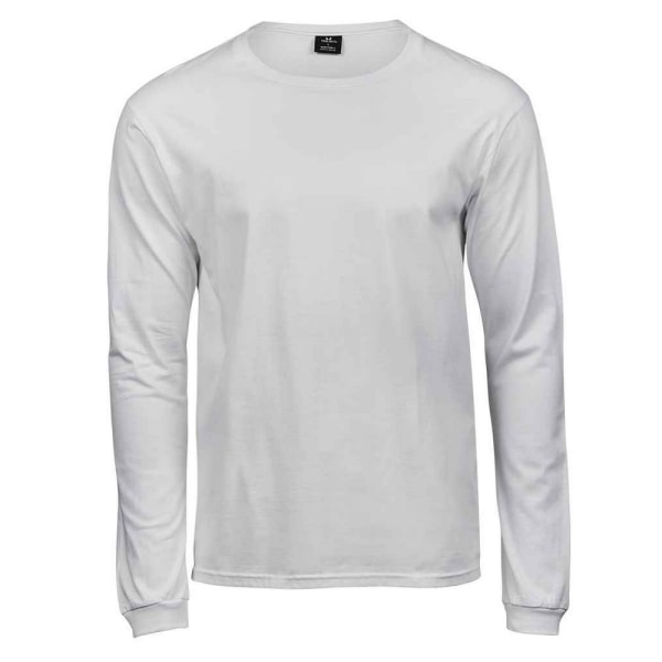 Tee Jays Mens Slim Långärmad T-Shirt 4XL Vit White 4XL