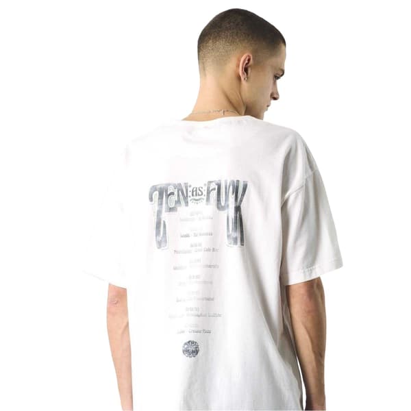 Pretty Green Herr T-shirt med text Regular M Vit White M