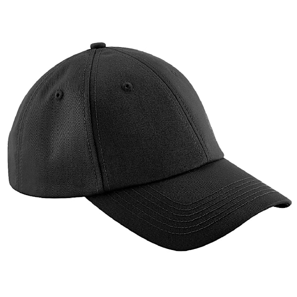 Beechfield Unisex Authentic 6 Panel Baseball Cap One Size Svart Black One Size