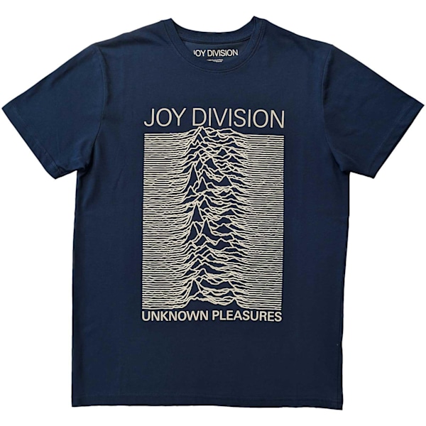 Joy Division Unisex Adult Unknown Pleasures T-Shirt S Denim Blu Denim Blue S