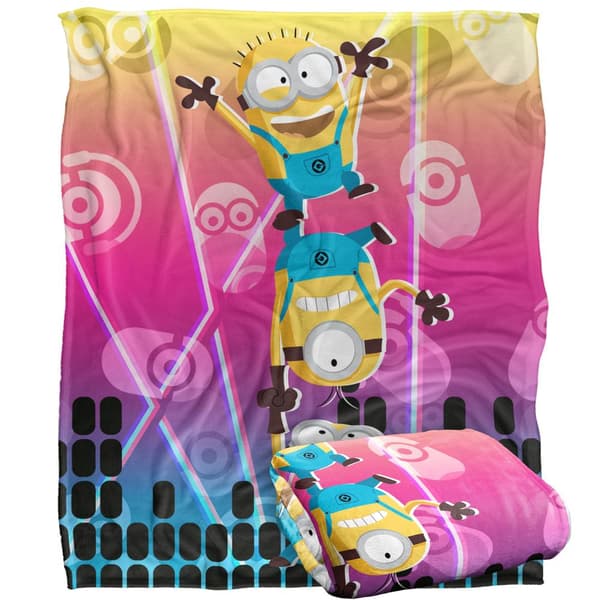 Minions Rave Filt En Storlek Vit White One Size