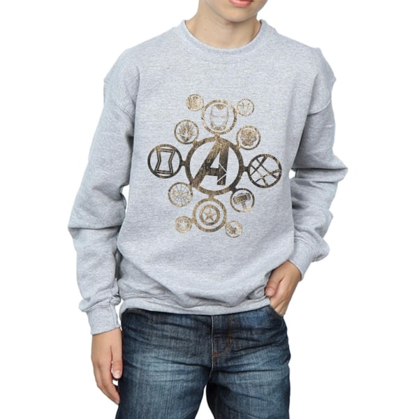 Marvel Boys Avengers Infinity War Icons Sweatshirt 5-6 Years Sp Sports Grey 5-6 Years
