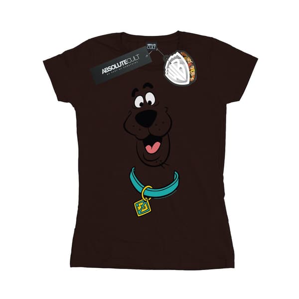 Scooby Doo Dam/Dam Big Face T-shirt i bomull S Vit White S