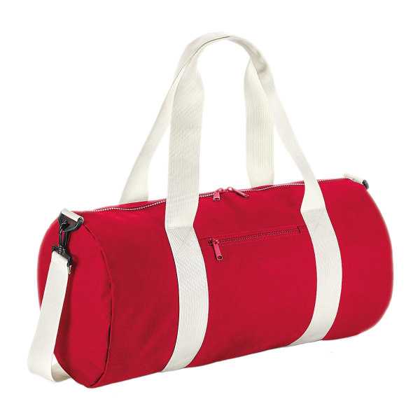 Bagbase Original Barrel Bag One Size Klassisk Röd/Off White Classic Red/Off White One Size