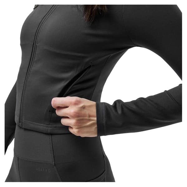 USA Pro Dam/Dam Mock Neck Performance Jacka 8 UK Kol Charcoal 8 UK