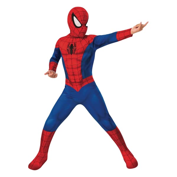 Spider-Man Barn-/Barnkostym 7-8 år Röd/Blå Red/Blue 7-8 Years