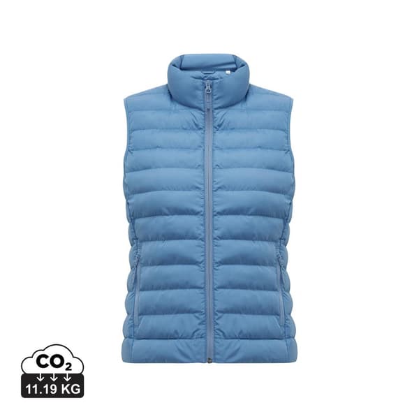 Iqoniq Dam Meru Bodywarmer i Återvunnen Polyester M Blå Blue Moon M