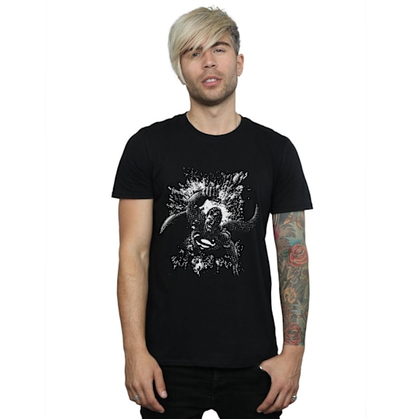 DC Comics Superman Spot T-shirt för män, svart, M Black M