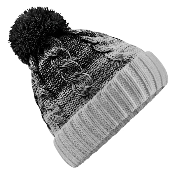 Beechfield Unisex Vuxen Ombre Mössa One Size Svart/Ljusgrå Black/Light Grey One Size