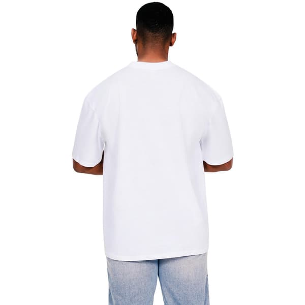 Casual Classics Herr Core Ringspun Bomull Tall Oversized T-Shir White L