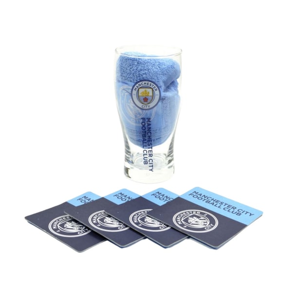 Manchester City FC Mini Bar Set One Size Sky Blue/Blue Sky Blue/Blue One Size