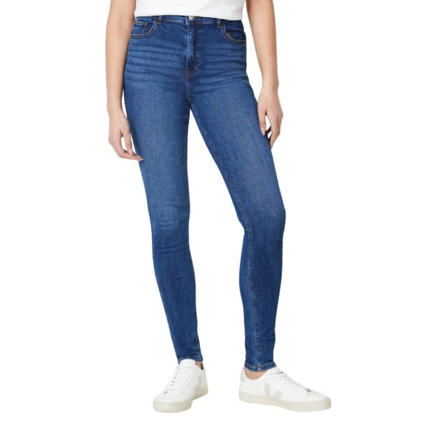 Dorothy Perkins Dam/Dam Comfort Stretch Tall Skinny Jeans Mid Wash 14 UK R
