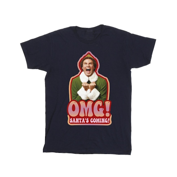 Elf Herr Santa´s Coming T-shirt 3XL Marinblå Navy Blue 3XL