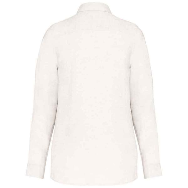 Spasso Dam/Dam Linne Långärmad Skjorta S Vit White S