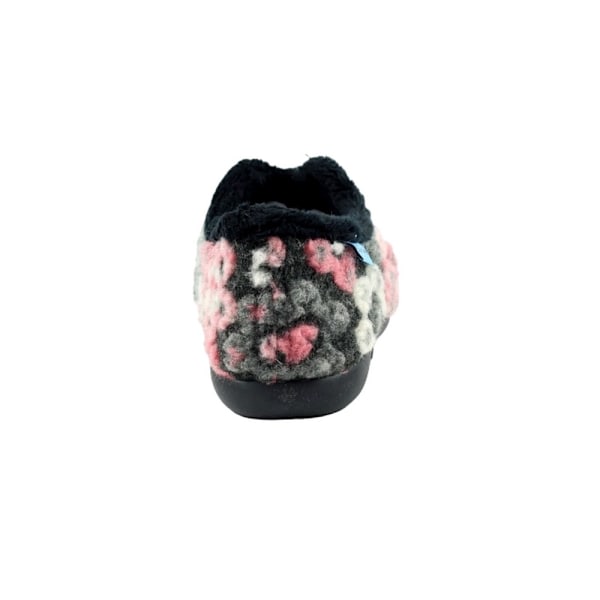 Lunar Dam/Kvinna Hippie Blomma Tofflor 6 UK Svart/Röd/Vit Black/Red/White 6 UK