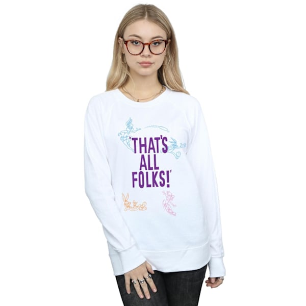 Looney Tunes Dam/Damer That´s All Folks Sweatshirt L Vit White L