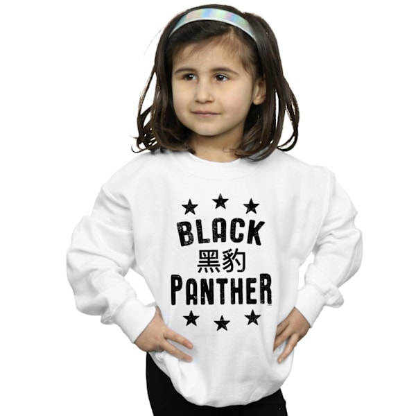 Marvel Girls Black Panther Legends Sweatshirt 12-13 år Vit White 12-13 Years