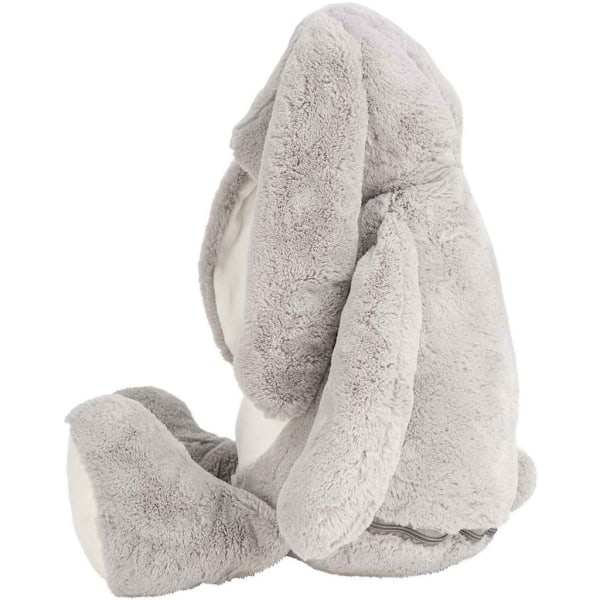Mumbles Zippie Bunny Plyschleksak One Size Grå/Vit Grey/White One Size