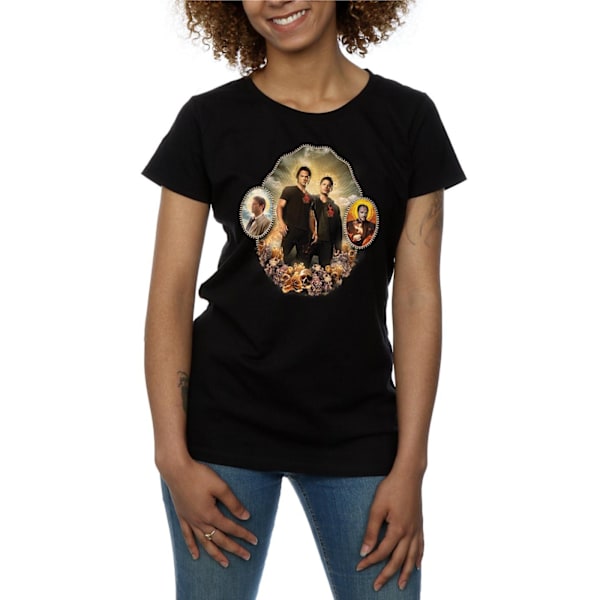 Supernatural Dam/Kvinnor Holy Shrine Bomull T-shirt M Svart Black M