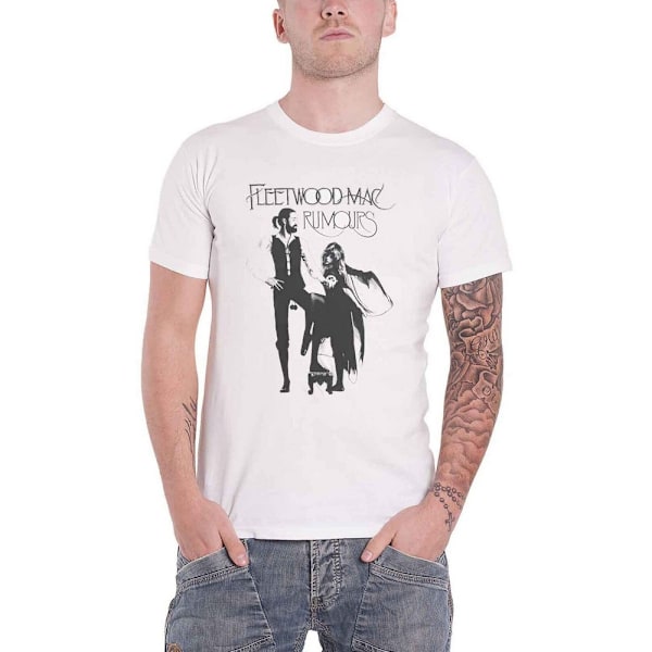 Fleetwood Mac Unisex Adult Rumours Bomull T-shirt 4XL Vit White 4XL