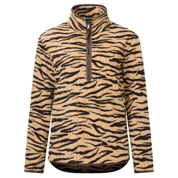 Regatta Dam/Dam Frankie Zebra Print Half Zip Fleecetopp 2 Barleycorn 24 UK