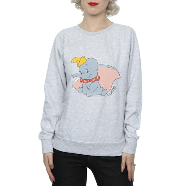 Dumbo Damkläder/Dam Classic Heather Sweatshirt XL Heather Grey Heather Grey XL