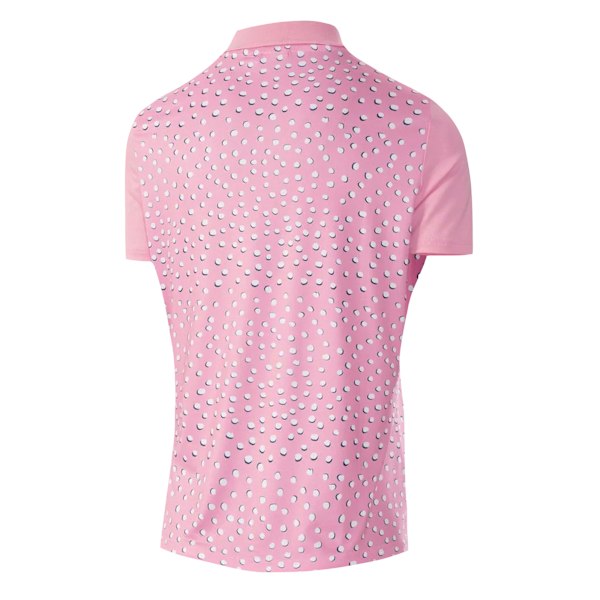 Island Green Dam Golfpolo för Kvinnor/Dam Storlek S Rosa/Vit Pink/White S