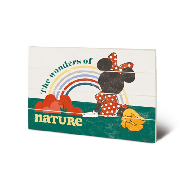 Mickey Mouse The Wonders Of Nature Plaque En Storlek Vit/Grön/ White/Green/Red One Size