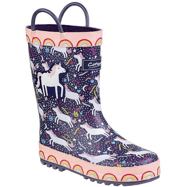 Cotswold Childrens/Kids Sprinkle Wellington Boots 13 Child UK P Purple Unicorn 13 Child UK