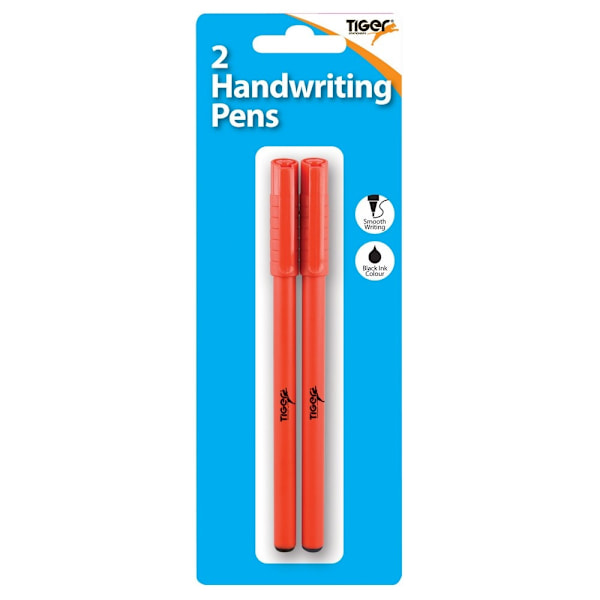 Tiger Stationery Handwriting Pen (2-pack) En Storlek Röd Red One Size
